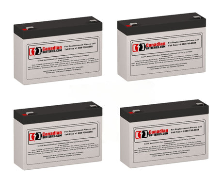APC RBC34 Replacement Battery Kit for SUA1000RM1U – 4 x 6V 7Ah AGM UPS Batteries CB Range