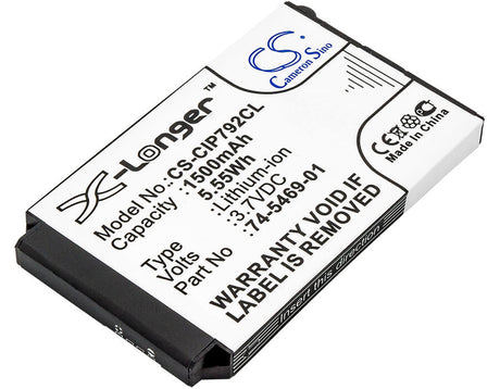 3.7V, Li-ion, 1500mAh, Cordless Phone battery fits Cisco, 74-5469-01, 7026g, 74-5468-01, 5.55Wh Cordless Phone Cameron Sino Technology Limited (Cordless Phone)