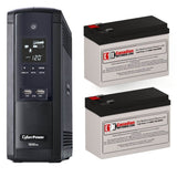 UPS Batteries For CyberPower BRG1500AVRLCD , 2 X 12v, 9ah - 108wh UPS Batteries CB Range