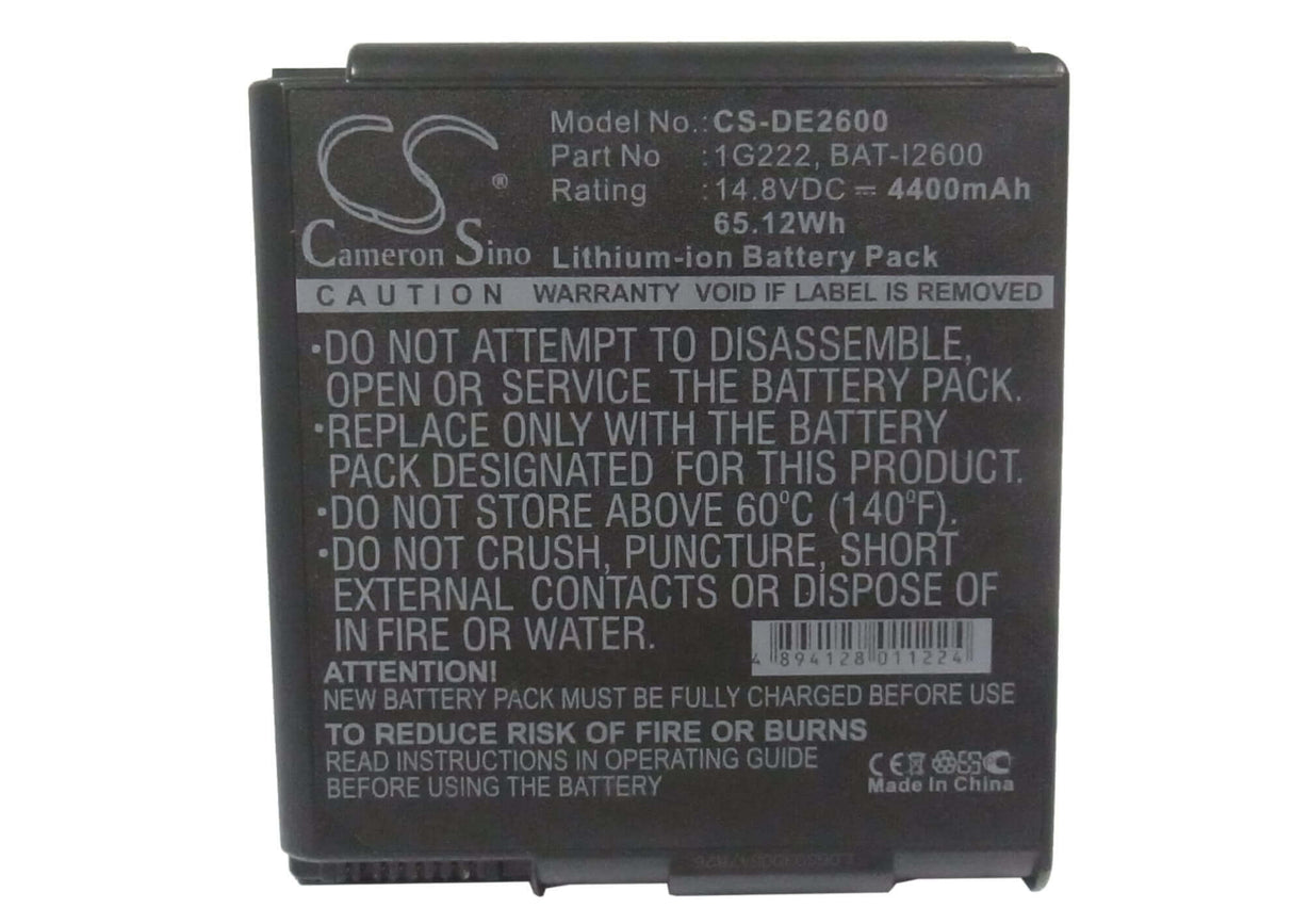 Dark Grey Battery For Dell Inspiron 2600, Inspiron 2650, Smart Pc100n 14.8v, 4400mah - 65.12wh Notebook, Laptop Cameron Sino Technology Limited   
