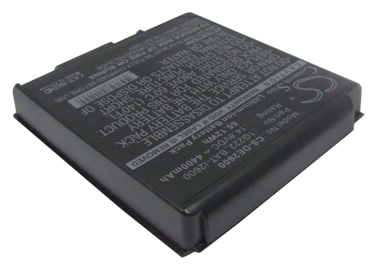 Dark Grey Battery For Dell Inspiron 2600, Inspiron 2650, Smart Pc100n 14.8v, 4400mah - 65.12wh Notebook, Laptop Cameron Sino Technology Limited   