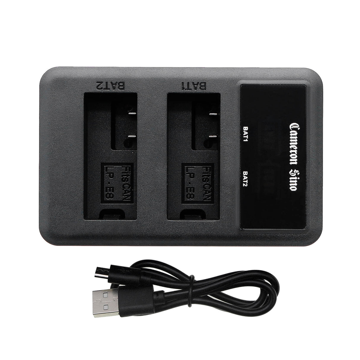 Dual Battery Charger To Charge Canon Lc-e8, Lc-e8c, Lc-e8e, Lp-e8 Camera Charger Cameron Sino Technology Limited (Camera)