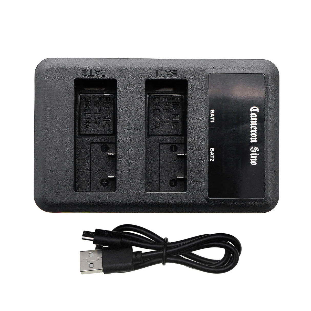 Dual Battery Charger To Charge Nikon En-el14, Mh-24 Camera Charger Cameron Sino Technology Limited (Camera)