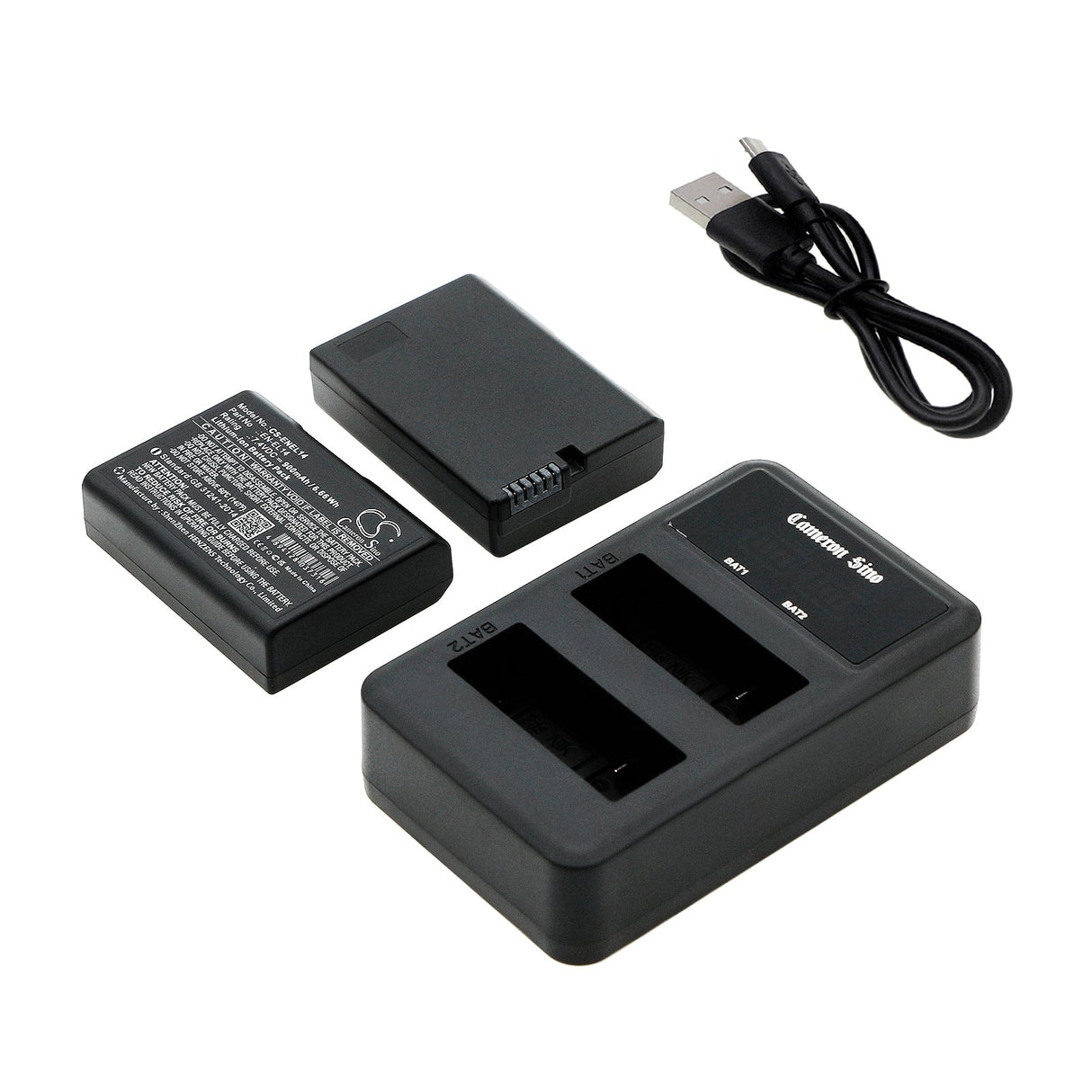 Dual Battery Charger To Charge Nikon En-el14, Mh-24 Camera Charger Cameron Sino Technology Limited (Camera)