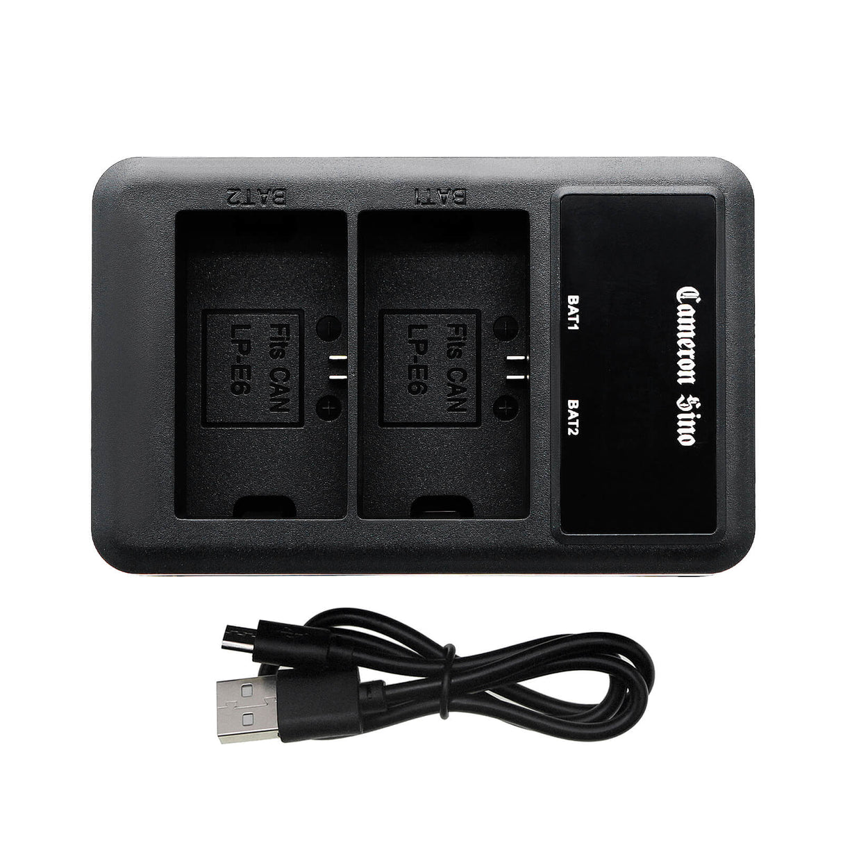 Dual Charger To Charge Canon Lp-e6, Lp-e6n, Lc-e6, Lc-e6e Camera Charger Cameron Sino Technology Limited (Camera)
