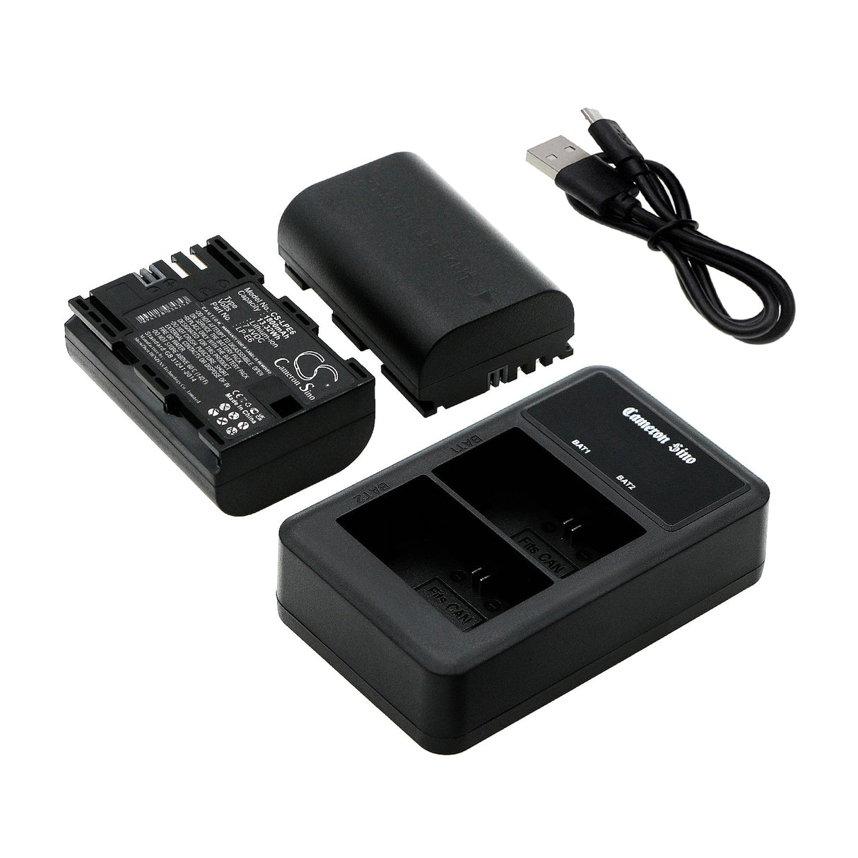 Dual Charger To Charge Canon Lp-e6, Lp-e6n, Lc-e6, Lc-e6e Camera Charger Cameron Sino Technology Limited (Camera)