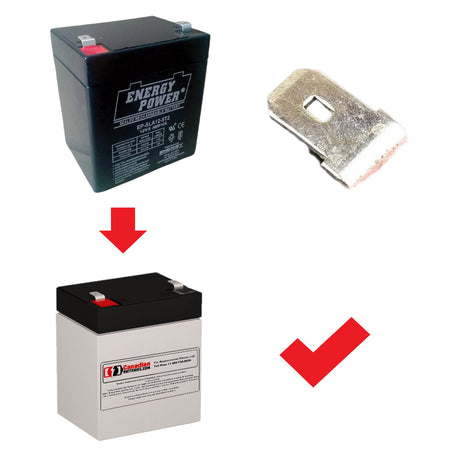 12V, 5.2Ah, replacement battery for Energy Power Ep-sla12-5.2t2 with F2 terminals Sealed Lead Acid CB Generic
