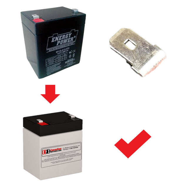 12V, 5.2Ah, replacement battery for Energy Power Ep-sla12-5.2t2 with F2 terminals Sealed Lead Acid CB Generic