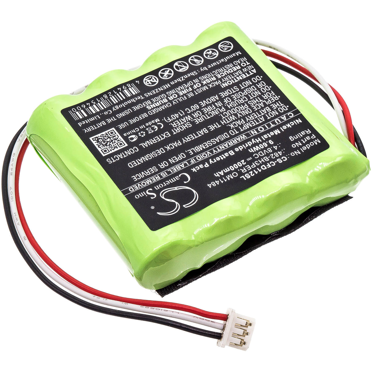 4.8V, Ni-MH, 2000mAh, Equipment battery fits Chatillon, 482-bh3per, DFE2, Dfs2, 9.6Wh Equipment, Survey, Test Cameron Sino Technology Limited