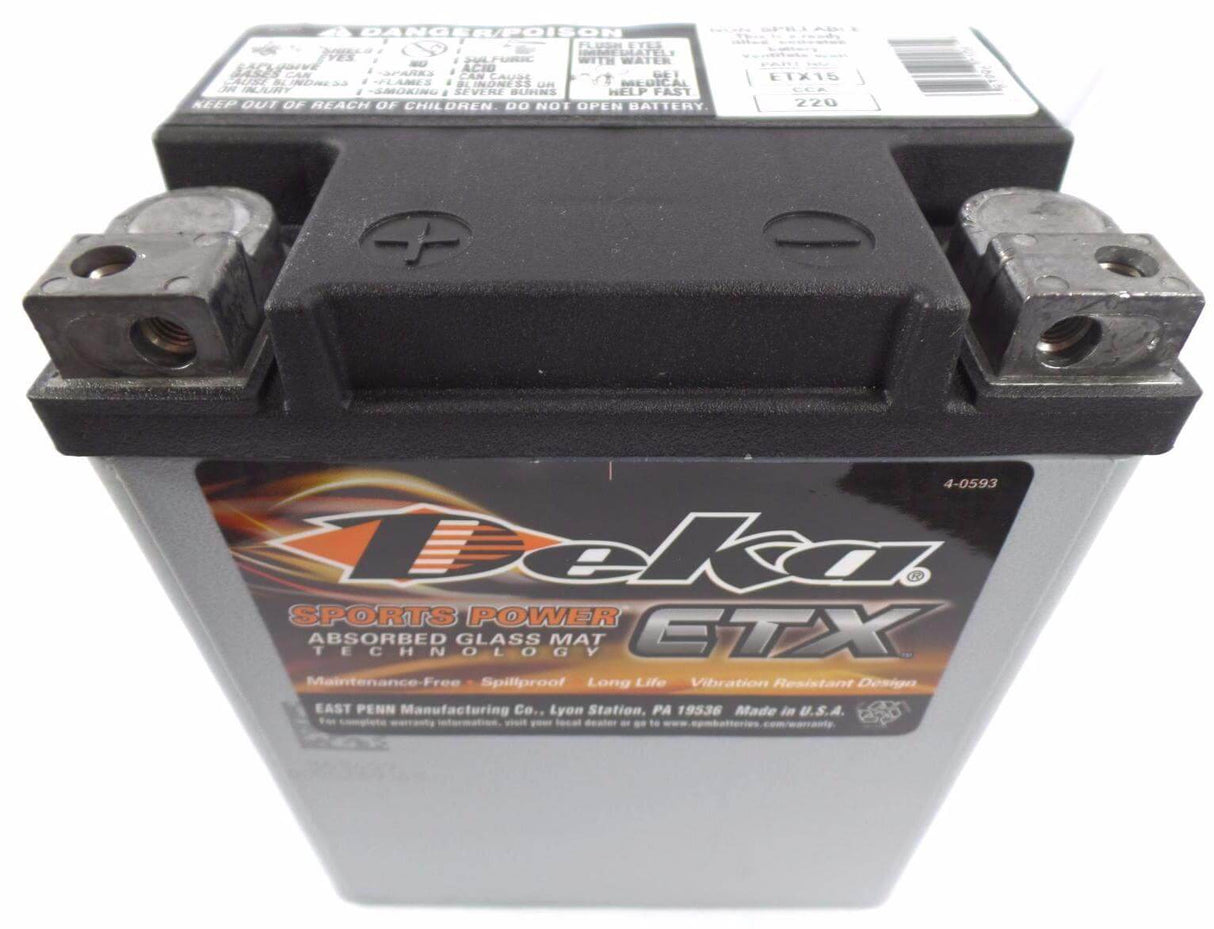 Etx15 12v 220 Cca Deka Agm Motorcycle Battery Other Batteries Cameron Sino Technology Limited (Suspended)
