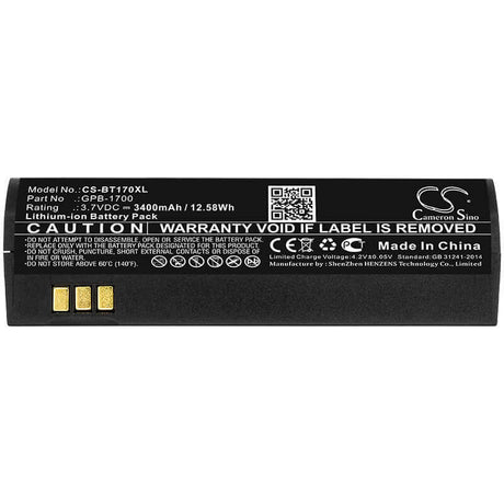 Extended Satellite Phone Battery For Globalsat, Gsp-1700, Gsp-1700batt, 3.7v, 3400mah - 12.58wh Satellite Phone Cameron Sino Technology Limited