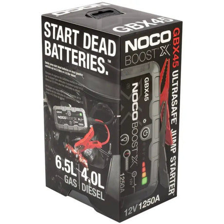 GBX45 12V UltraSafe Lithium Jump Starter 1250 Amp Chargers, Boosters,Testers Noco Genius Chargers   