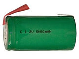 Generic C Size Flat Top Nimh Rechargeable Battery With Tabs - 5000 Mah Other CB Range