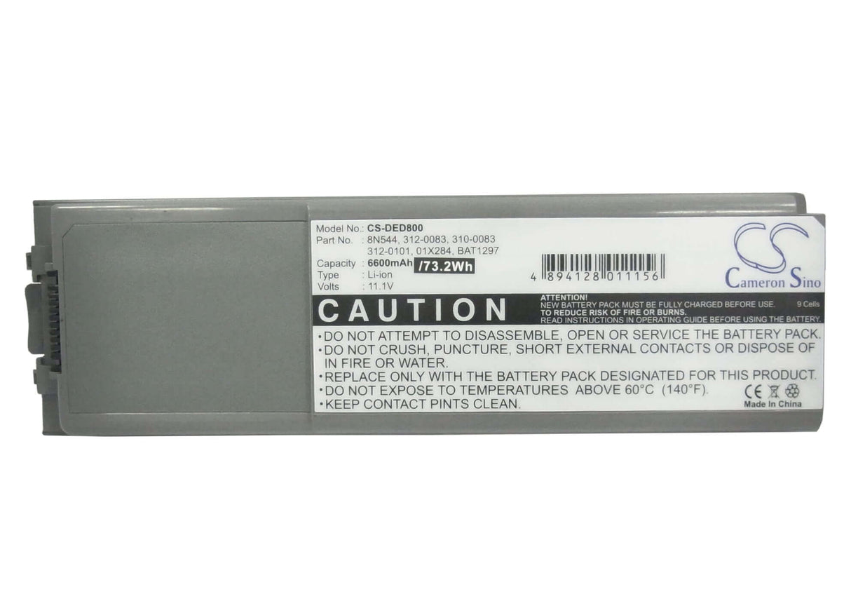 Grey Battery For Dell Inspiron 8500, Inspiron 8600, Latitude D800 11.4v, 6600mah - 75.24wh Batteries for Electronics Cameron Sino Technology Limited (Suspended)   