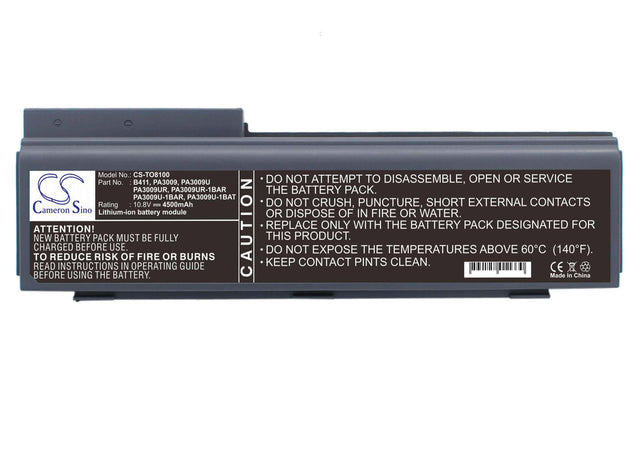 Grey Battery For Toshiba Tecra 8100, Tecra 8100a, Tecra 8100b 10.8v, 4400mah - 47.52wh Notebook, Laptop Cameron Sino Technology Limited (Suspended)