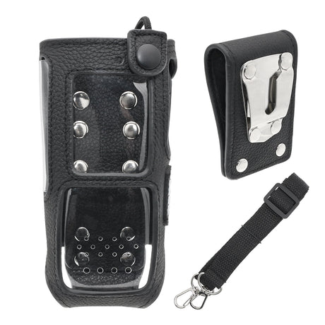 Hard Leather Carry Case, Fits Hytera two-Way radio Hp700, Hp705 Two-Way Radio Case Cameron Sino Technology Limited