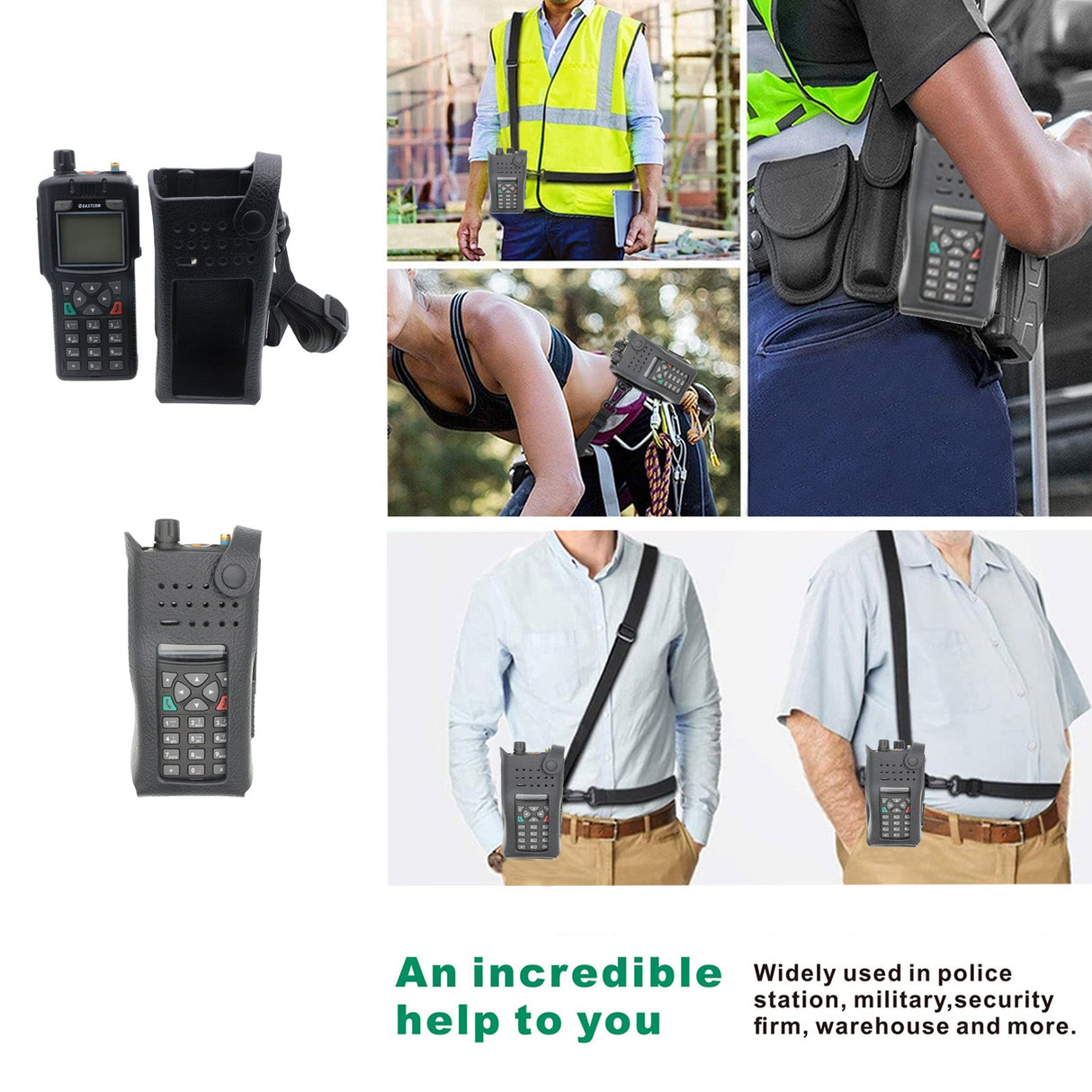 Hard Leather Carry Case, Fits Motorola Apx9000, Dgp8550e Two-Way Radio Case Cameron Sino Technology Limited