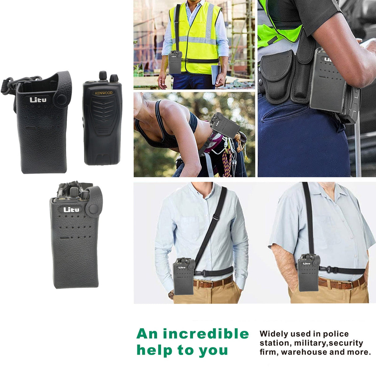 Hard Leather Carry Case, Fits Motorola Dp2400, Dp2400e Two-Way Radio Case Cameron Sino Technology Limited