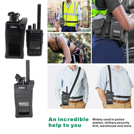 Hard Leather Carry Case, Fits Motorola Dp2600e, Xpr 3500 Two-Way Radio Case Cameron Sino Technology Limited