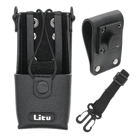 Hard Leather Carry Case, Fits Motorola two-way radio Cp040, Dp1400 Two-Way Radio Case Cameron Sino Technology Limited