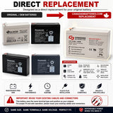 12V 4.5Ah AGM Battery Replacement for BB HR4.2-12FR & Now discontinued Panasonic Models Sealed Lead Acid (Special) CB Generic