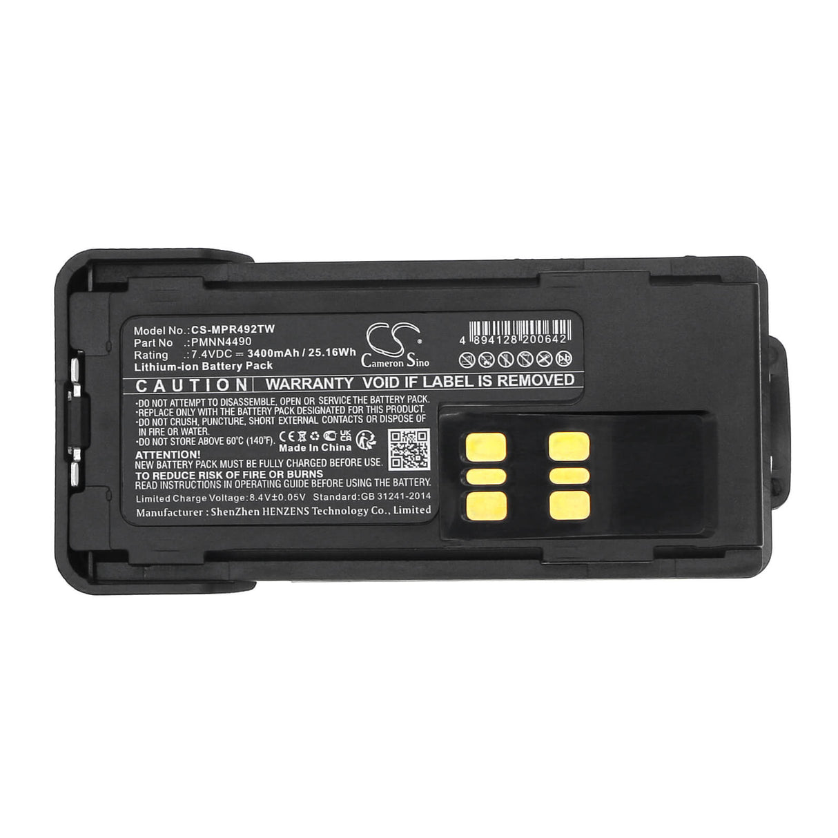 Impress, 7.4V, Li-ion, 3400mAh, Two-Way Radio Battery fits Motorola, Dep550e, Dep570, 25.16Wh Two-Way Radio Cameron Sino Technology Limited