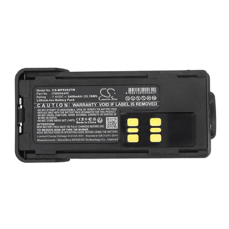 Impress, 7.4V, Li-ion, 3400mAh, Two-Way Radio Battery fits Motorola, Dep550e, Dep570, 25.16Wh Two-Way Radio Cameron Sino Technology Limited