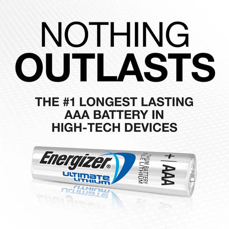 L92 Energizer AAA Ultimate Lithium Battery 1.5v Extra Long Runtime 1200mah - Non Rechargeable Other Energizer