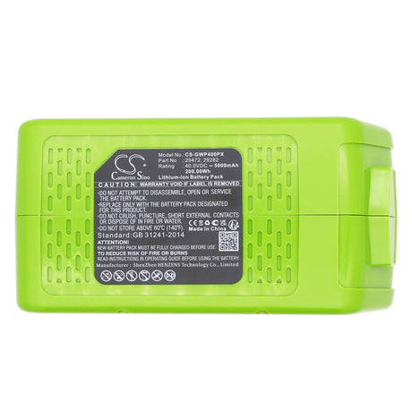 Lawn Mowers Battery For Greenworks, 20292, 20302, 20672 40v, 5000mah - 200.00wh Lawn Mowers Cameron Sino Technology Limited (Dangerous Goods)