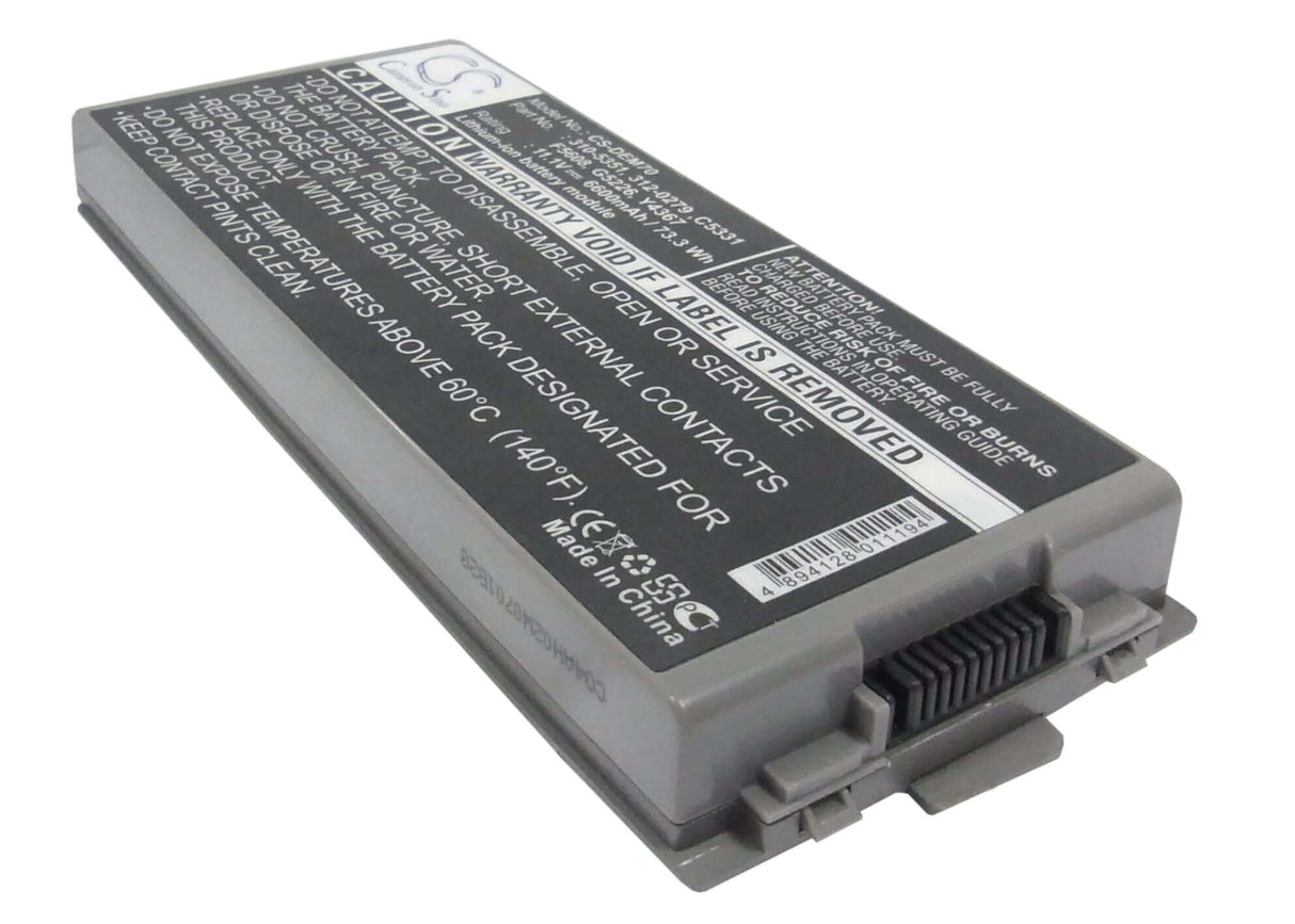 Metallic Grey Battery For Dell Latitude D810, Precision M70 11.1v, 6600mah - 73.26wh Notebook, Laptop Cameron Sino Technology Limited (Suspended)   