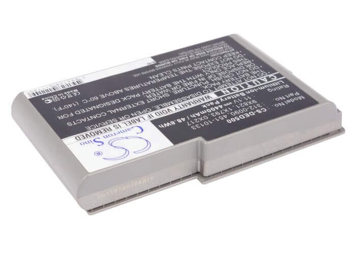 Metallic Silver Battery For Dell Inspiron 500m, Inspiron 510m, Inspiron 600m 11.1v, 4400mah - 48.84wh Notebook, Laptop Cameron Sino Technology Limited   