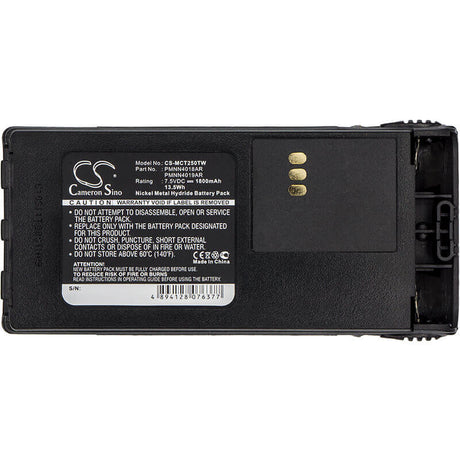 7.5V, Ni-MH, 1800mAh, Two-Way Radio battery fits Motorola, Pmnn4017, Ct150, Ct250, 13.5Wh Two-Way Radio Cameron Sino Technology Limited