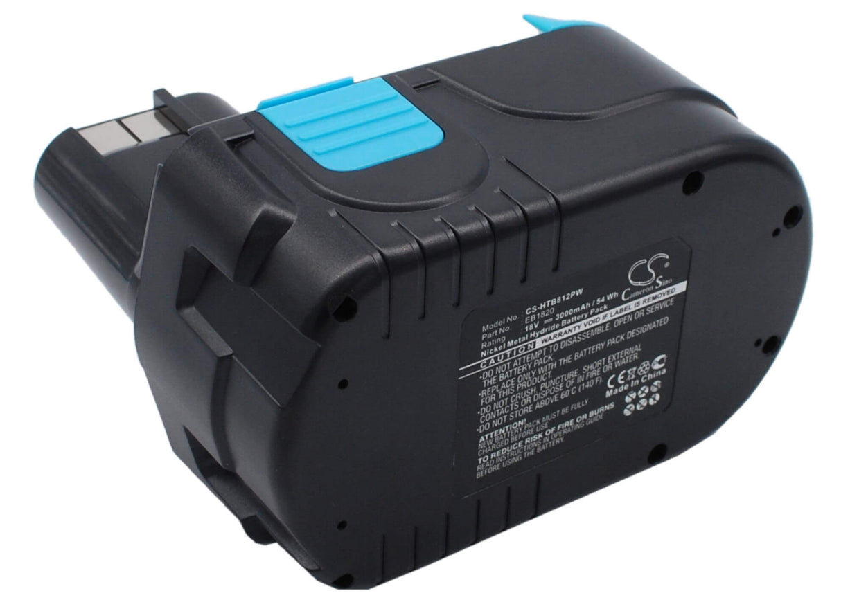 18.0V, Ni-MH, 3000mAh, Power Tools battery fits Hitachi, Eb 1812s, C 18dl, C 18dlx, 54Wh Power Tools Cameron Sino Technology Limited (Power Tools)