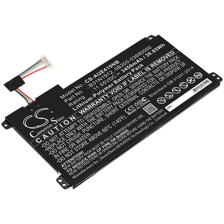 Notebook battery For Asus, E410, E410ma 11.55v, 3450mah - 39.85wh Notebook, Laptop Cameron Sino Technology Limited