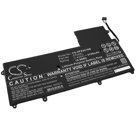 Notebook Battery For Hp, Elite X2 1011 G1 4g, Elite X2 1011 G1(j8w02av), 7.4v, 2800mah - 20.72wh Notebook, Laptop Cameron Sino Technology Limited