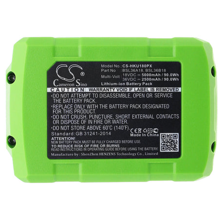 Power Tools Battery For Hikoki, 371751m, 402933, Aw18dbl 18v, 5000mah - 90.00wh Power Tools Cameron Sino Technology Limited