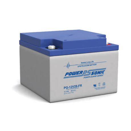 Powersonic Pg-12v28fr 12 Volt 28 Amp Hour Sealed Lead Acid Battery Sealed Lead Acid Power-Sonic   