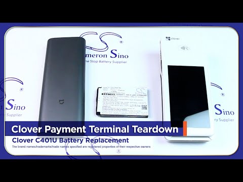 7.6V, Li-Polymer, 2100mAh, Payment Terminal battery fits Clover, Aha22121001, C401u, Flex, 15.96Wh Payment Terminal Cameron Sino Technology Limited