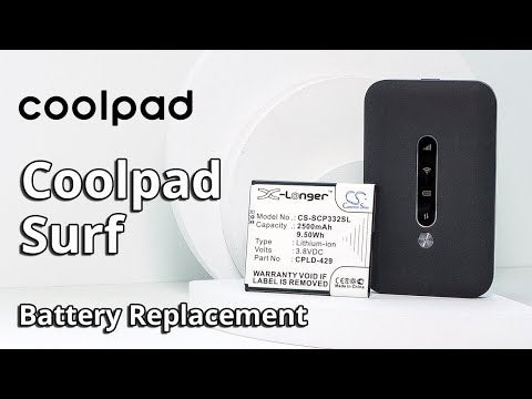 3.8V, Li-ion, 2500mAh, Hotspot battery fits Coolpad, Cpld-429, Cp332a, Surf Wifi Hotspot 4g, 9.50Wh Hotspot Cameron Sino Technology Limited