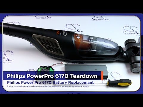 25.2V, Li-ion, 2500mAh, Vacuum battery fits Philips, Fc6170, Fc6170/01, Powerpro Uno, 63.00Wh Vacuum Cameron Sino Technology Limited