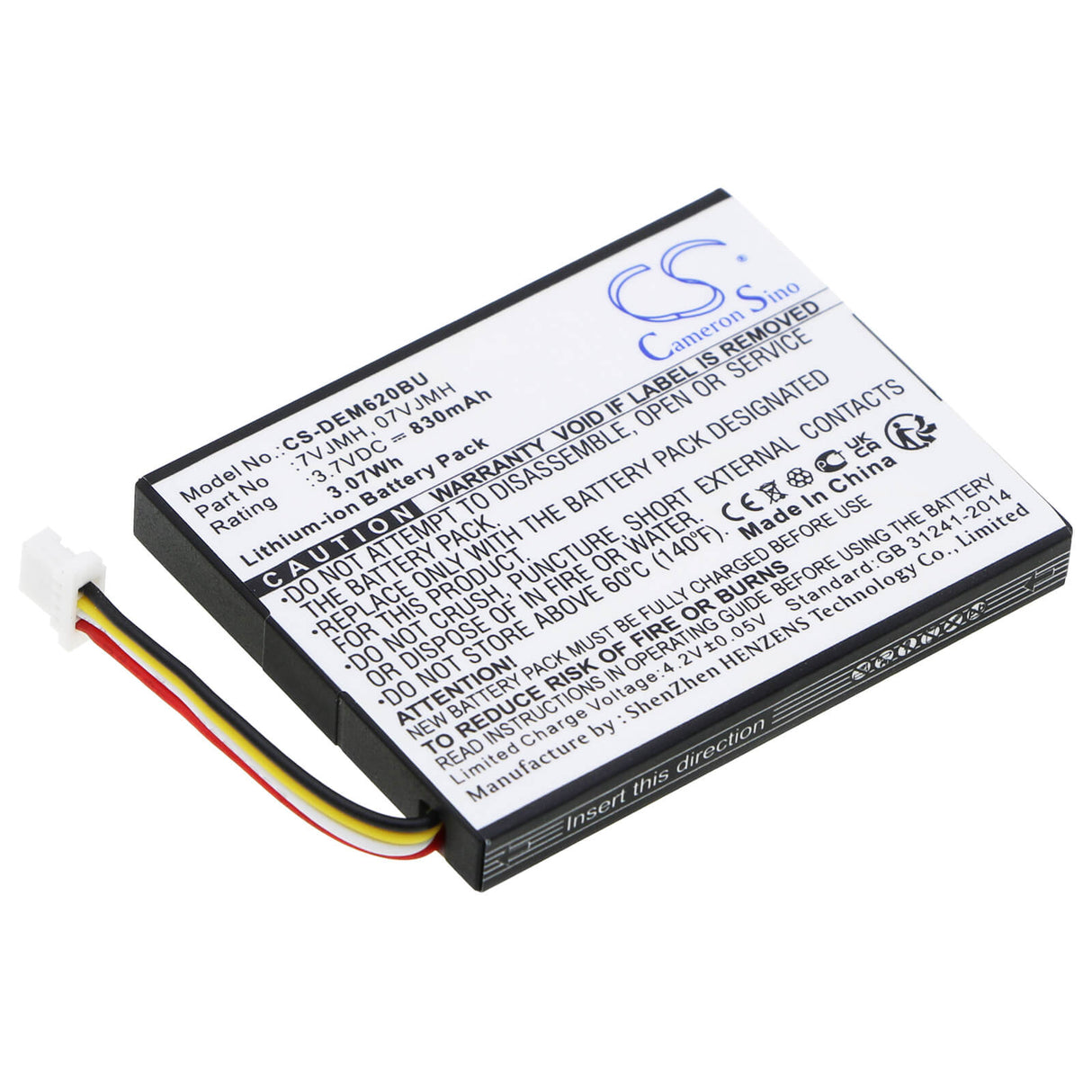 RAID Controller Battery For Dell Poweredge M620, Poweredge R320, Poweredge R420 3.7v, 830mah - 3.07wh RAID Controller Cameron Sino Technology Limited