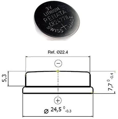 Renata Cr2477n 3 Volt Lithium Battery Replacement Coin Cell Batteries Renata   