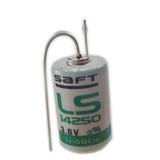 Saft Ls14250 1/2 Aa 1200mah Lithium Battery With Axial Leads Saft Batteries Saft Lithium Batteries   