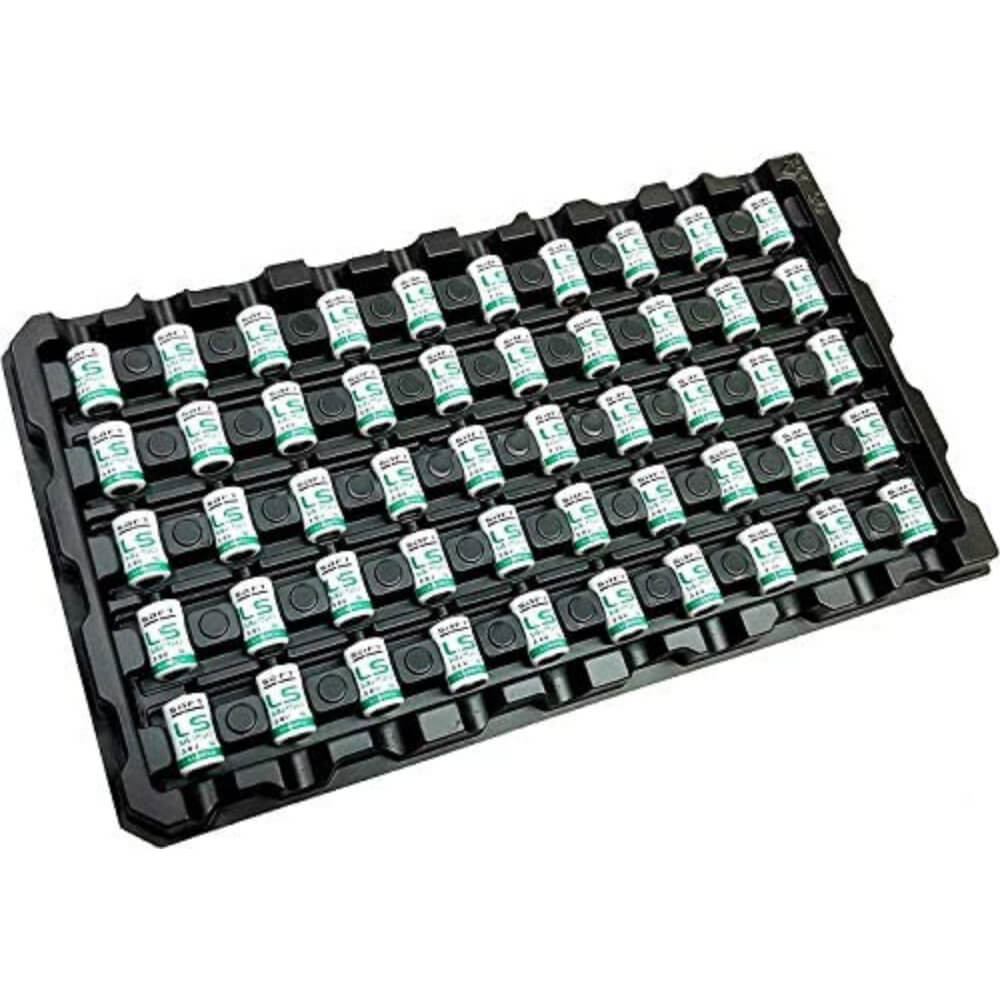 Saft Ls14250 1/2 Aa 3.6v Lithium Battery Tray - 50 Pack Saft Batteries Saft Lithium Batteries   