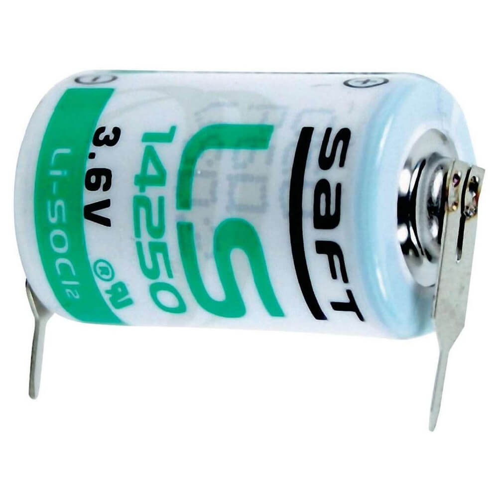 Saft Ls14250 1/2 Aa Pc Pins Dual Single Pin Terminal Battery Saft Batteries Saft Lithium Batteries   