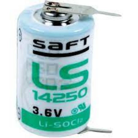 Saft Ls14250 1/2 Aa Pc Pins Dual Single Pin Terminal Battery Saft Batteries Saft Lithium Batteries   