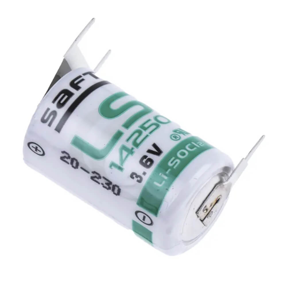 Saft Ls14250 1/2aa Pc Pin Dual-positive & Single-negative Terminal Battery Saft Batteries Saft Lithium Batteries   