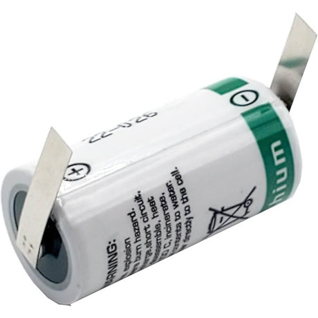 Saft Ls17330 2/3a 3.6v 2100mah Battery With Uni-directional Tabs Saft Batteries Saft Lithium Batteries   