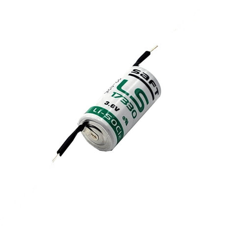 Saft Ls17330 Extra-long Axial Style Pc Pin 2/3a 3.6v 2100mah Battery Saft Batteries Saft Lithium Batteries   