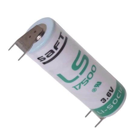 Saft Ls17500 A-size 3.6v 3600mah Battery With Quad Pc Pins Saft Batteries Saft Lithium Batteries   